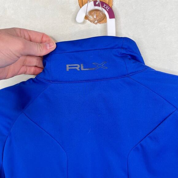 Ralph Lauren Polo X Golf Performance Short Sleeve Blue Pullover Windbreaker Larg - Picture 7 of 8